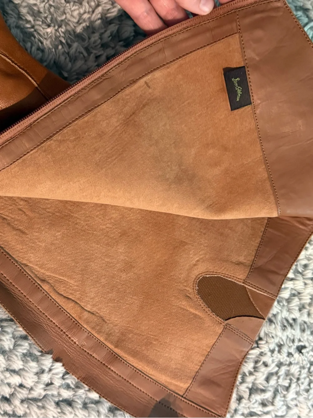 Sam Edelman Cognac Brown Tall Equestrian Boots